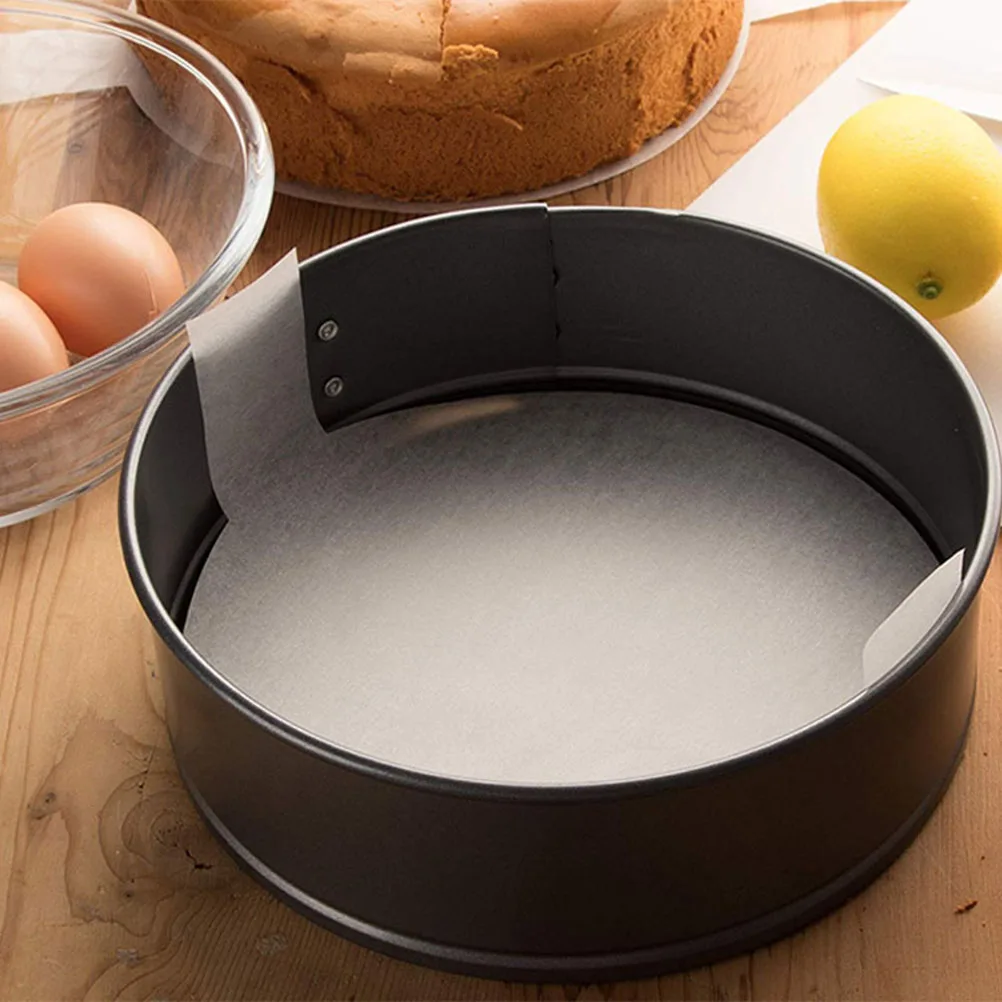 

100pcs Baking Paper Cake Pan Liner Silicone Non Stick Sheets Parchment Pastry Round White Waterproof Oil Resistant Oven