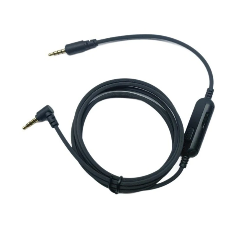 Extensión cable para auriculares Nari, cables flexibles, enchufe chapado en oro D46B