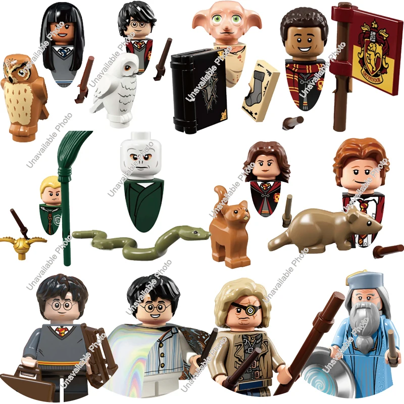 Bloques de construcción de figuras de acción de Harry Potter para niños, juguetes de montaje, regalos de cumpleaños, WM6040, WM6041, WM6045, WM6059