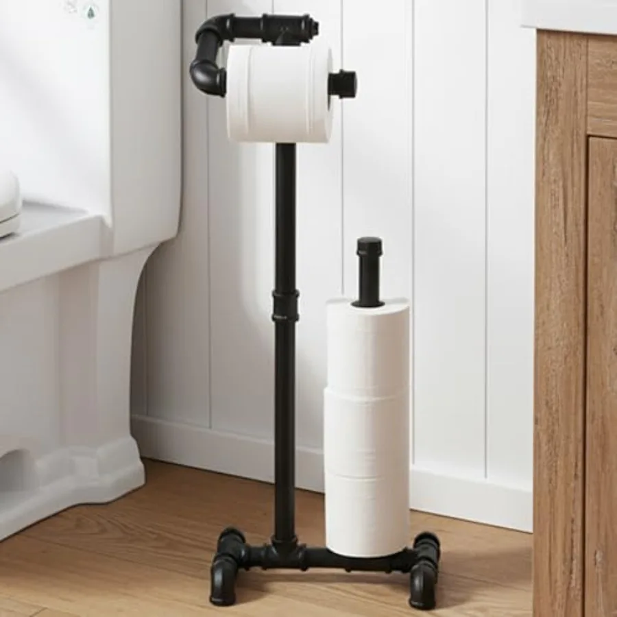 Portarrollos de Papel Higiénico Rústico, Estilo Industrial, Modelo P503A-K