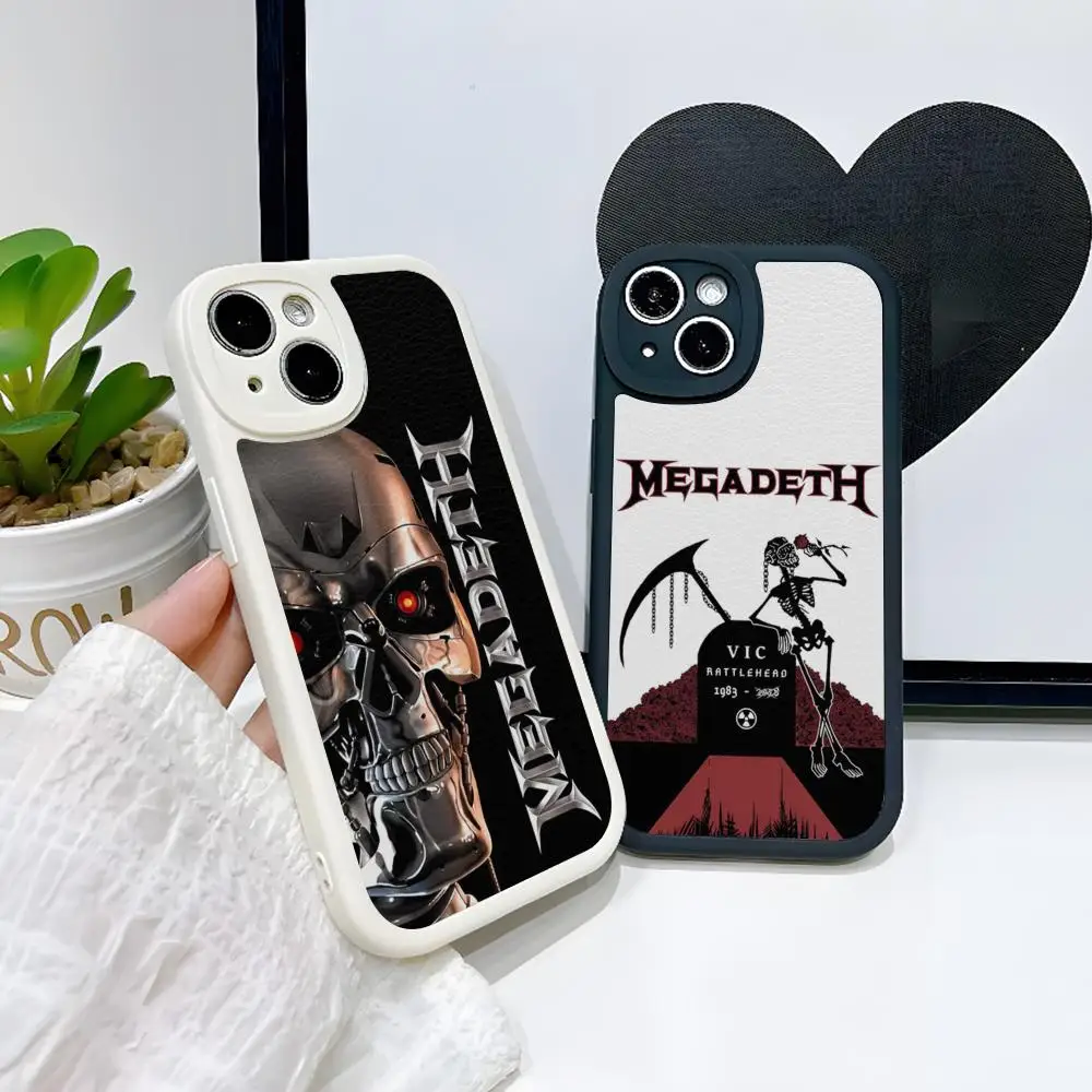 Heavy Metal Rock Band Megadeths Phone Case For Iphone 16 15 14 13 Pro Max 12 11 Mini X Xr Xs 7 8 Puls Cover