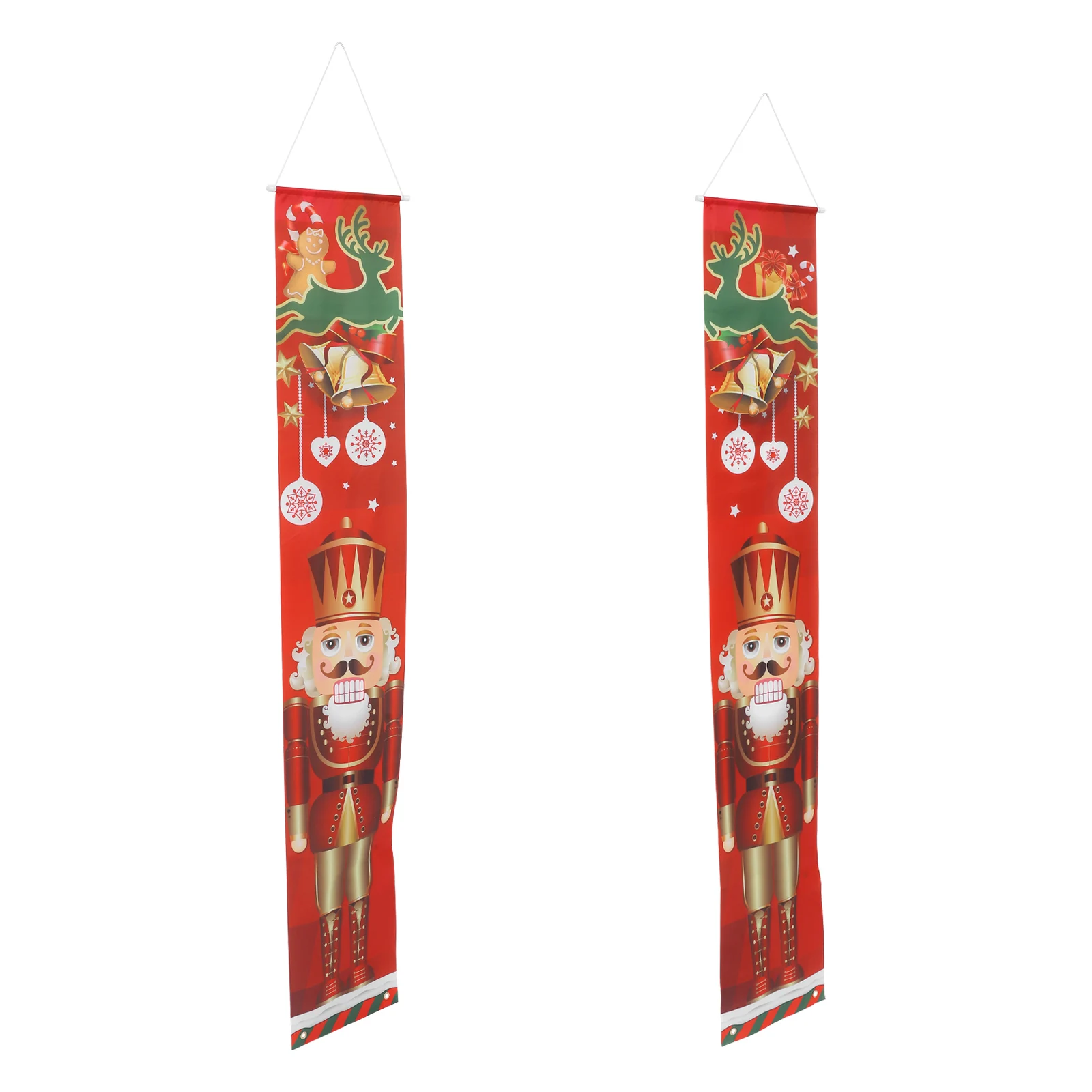 

Christmas Door Decoration Bright Banners Reusable Holiday Decor Front Door Porch Room Window Wall Indoor Outdoor