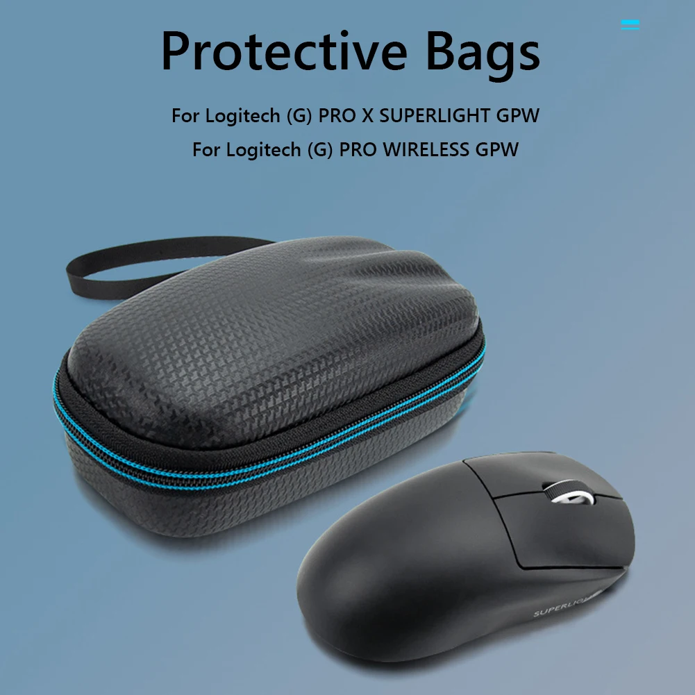 

Waterproof Carrying Cover Case with Hand Rope Hard EVA Wireless Mouse Bag Mice Storage Bags for Logitech G PRO X SUPERLIGHT GPW