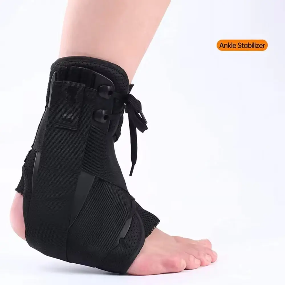 

Plastic Nylon Pressure Belt Ankle Support Brace Adjustable Breathable Ankle Brace Pad Black Lace Up Foot Stabilizer Ankle Sprain