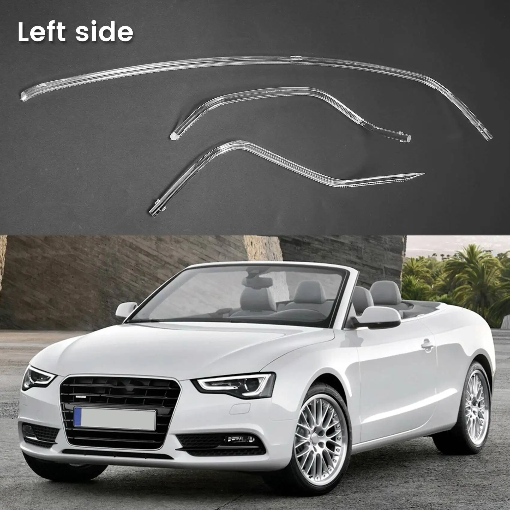 Car Daytime Running Light Strip for A5 S5 DRL Light Guide Plate Daytime Running Lights Tube Left