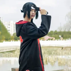 Ninja Akatsuki costumi Itachi Robe costumi di Halloween per bambini donne Xiao Cosplay Anime accessorio anello Cloud Coat Cape Haori