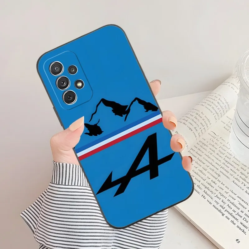 Alpine Logo Tricolor French Flag Phone Case For Samsung Galaxy S21 S22 S20 S30 S7 S10 S8 S9 S6 Pro Plus Edge Ultra Fe Cover