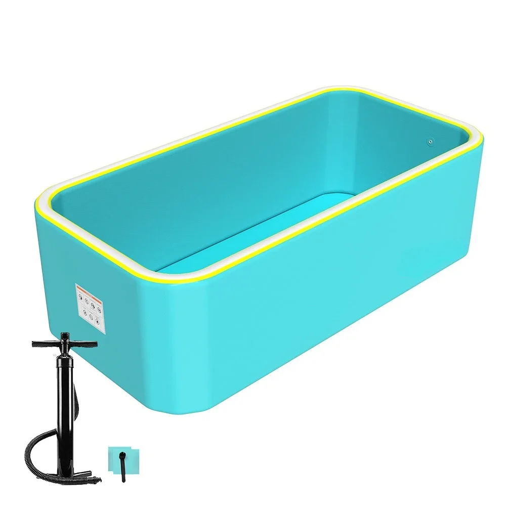 Portable Drop Stitch Inflatable Swimming Pool Heavy‑Duty Blow‑Up Water Pool For Backyard Outdoor Household Use