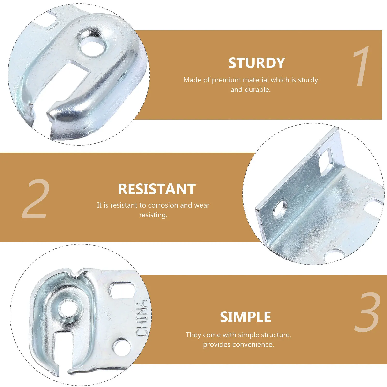 

1Pair Installation Mount Brackets Heavy Duty for Roller Blind Curtain Track Support Easy Install Home Office Decor