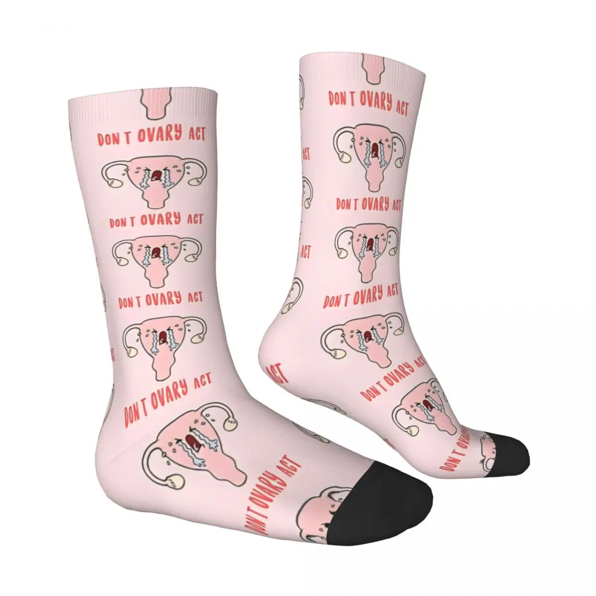 Don't Ovary Act Socks Male Mens Women Winter Stockings Harajuku