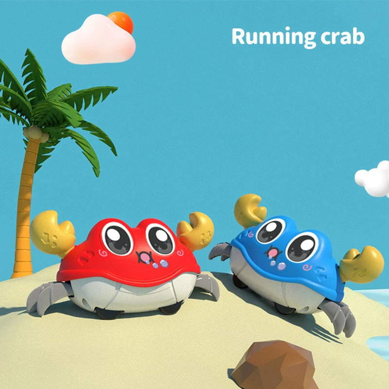 Crawling Crab Toys for Baby,Crawling Sensory Toys Infant Learning Crawl Toddler Development Babies Interactive Walking