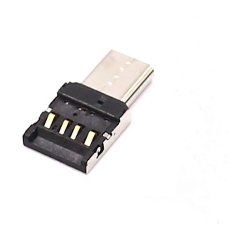 1PCS Universal Type C Micro USB To USB 20 OTG Adapter Connector For Smartphone OTG Cable Miniature Adapter