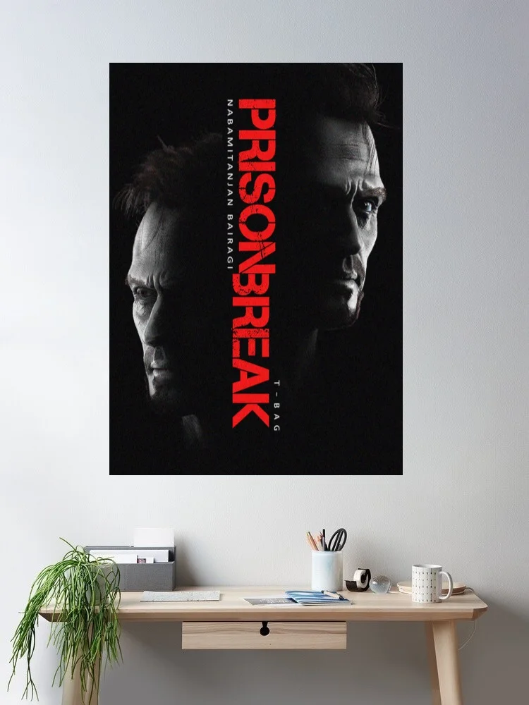 Prison Break Movie Art Print Canvas Poster, Living Room Decor, Home Wall Picture