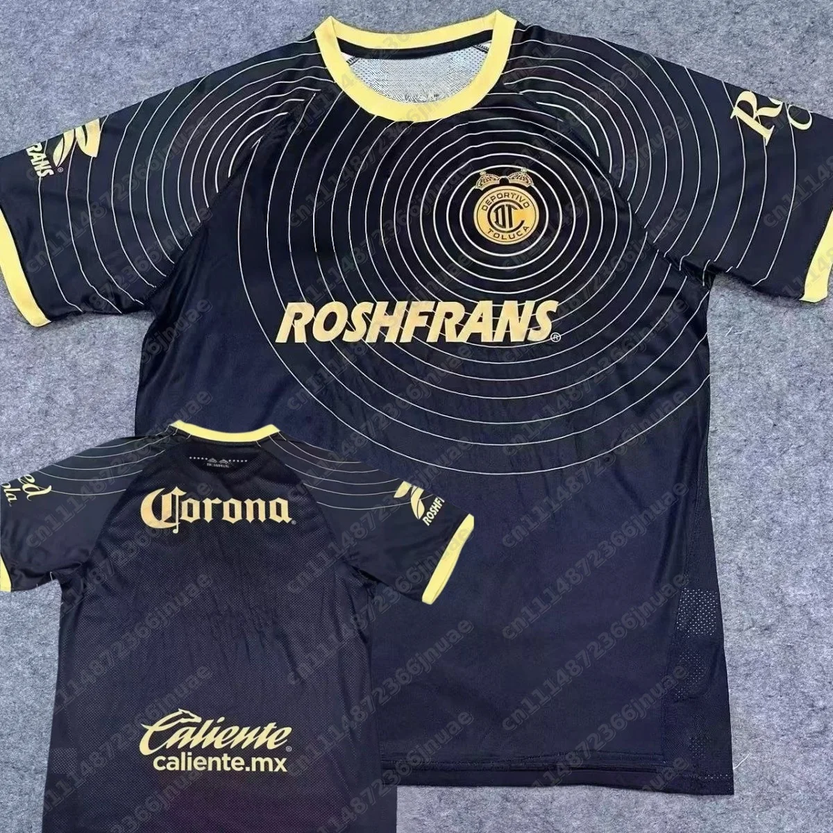2026 Toluca 3D Printed Football Jersey Men's Summer Quick Drying Breathe Short Sleeved T-shirt Family Matching Clothing