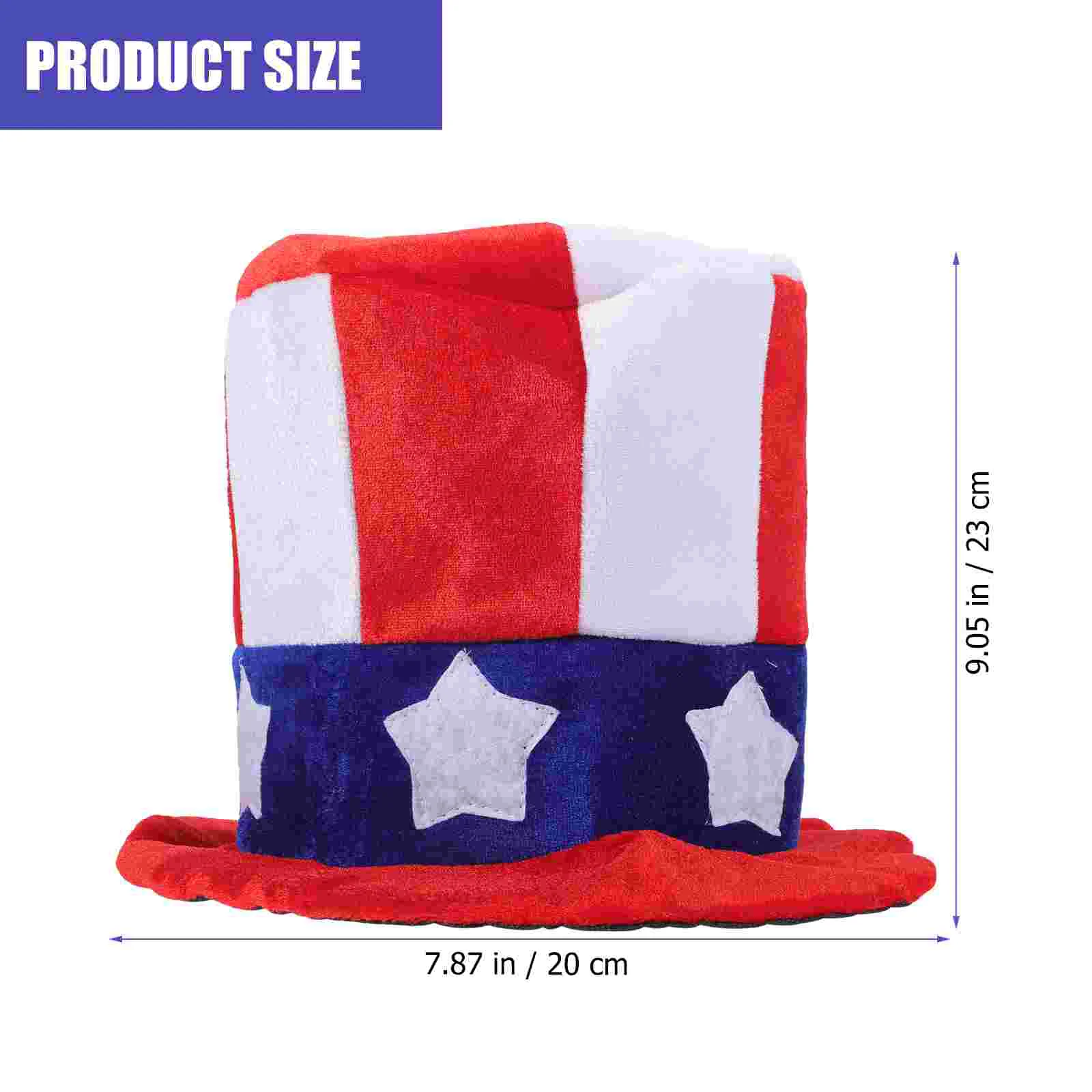 Bonnet for Men Independence Day Hat Glitter Patriotic Hats Ethnic Nationality Supplies 4th of July American Headdress Miss