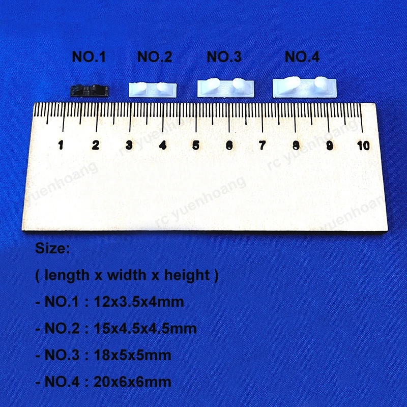 10 sztuk RC symulowane łódź DIY żywica drukowanie Fairlead przewodnik hak drutu kabel Post liny haki 18x5x5mm 15x4.5x4.5mm 12x3.5x3.5mm