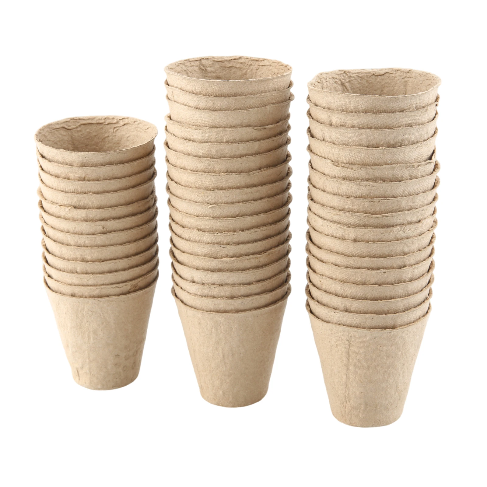 45Pcs 8cm Garden Round Nursery Pots Plant Seedling Starters Cups Nursery Herb Seed Tray Planting Outdoor Home Gardening Tools
