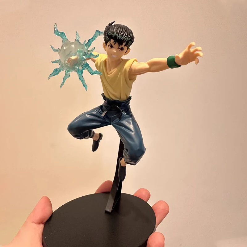 Original Bandai Yuyu Hakusho Yuusuke Urameshi Anime Action Figures Collection Ornaments Figure Toys Birthday Gift