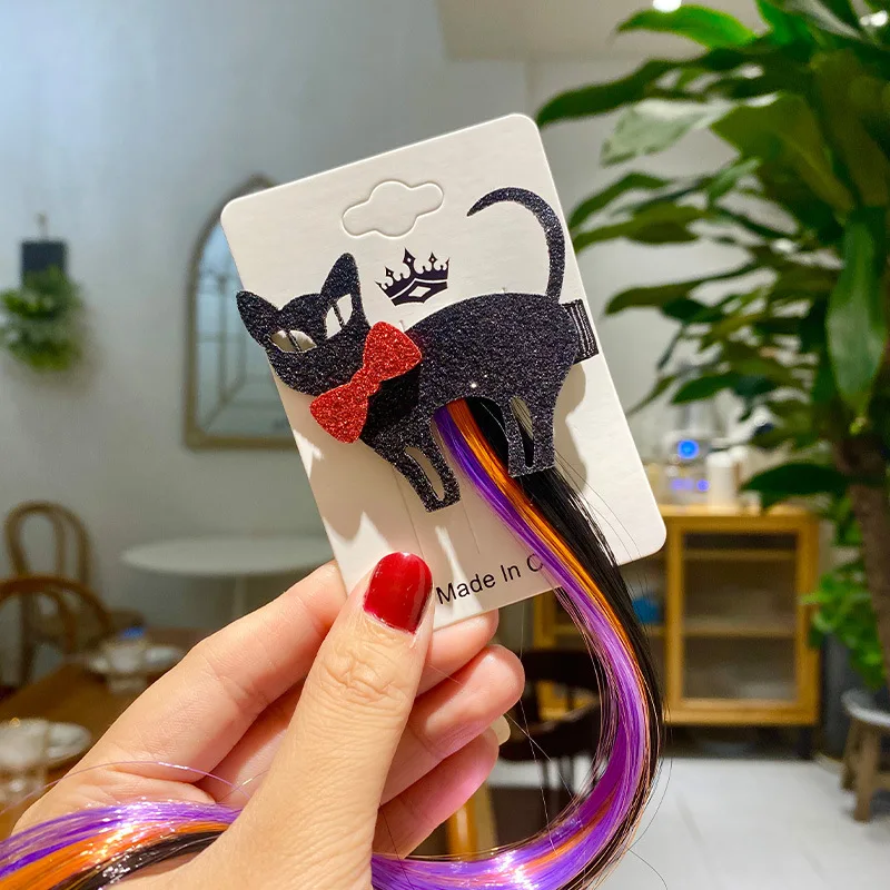 Novo dia das bruxas flutuante grampo de cabelo halloween cocar bat peruca cosplay festa adereços acessórios para o cabelo