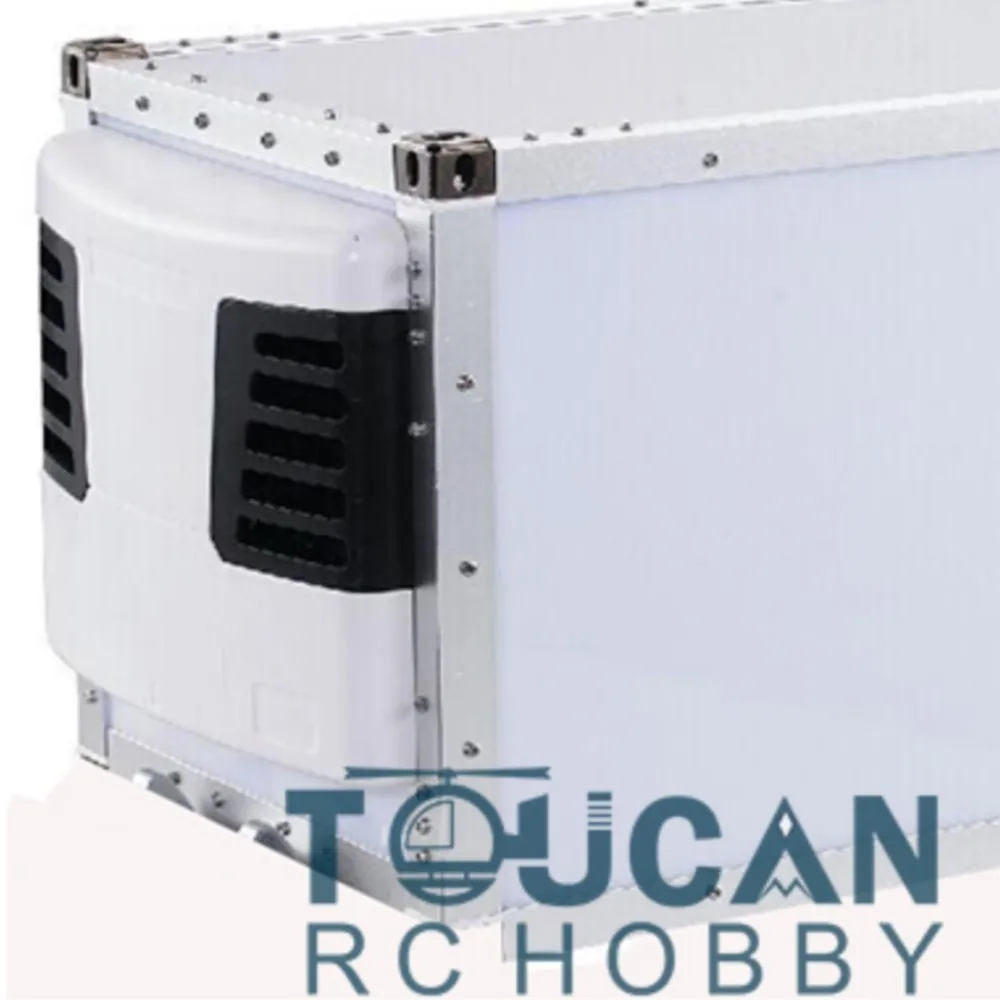 TOUCAN 20ft 2 Assen Container Oplegger 1/14 voor TAMIYAYA RC Tractor Bouwvoertuig Afstandsbediening Vrachtwagen Speelgoed TH01041