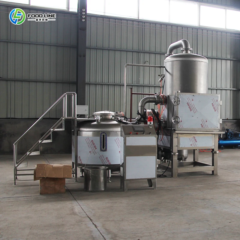 رقاقة الموز رقائق البطاطس تويست المقلاة العميقة مصنع آلة القلي فراغ