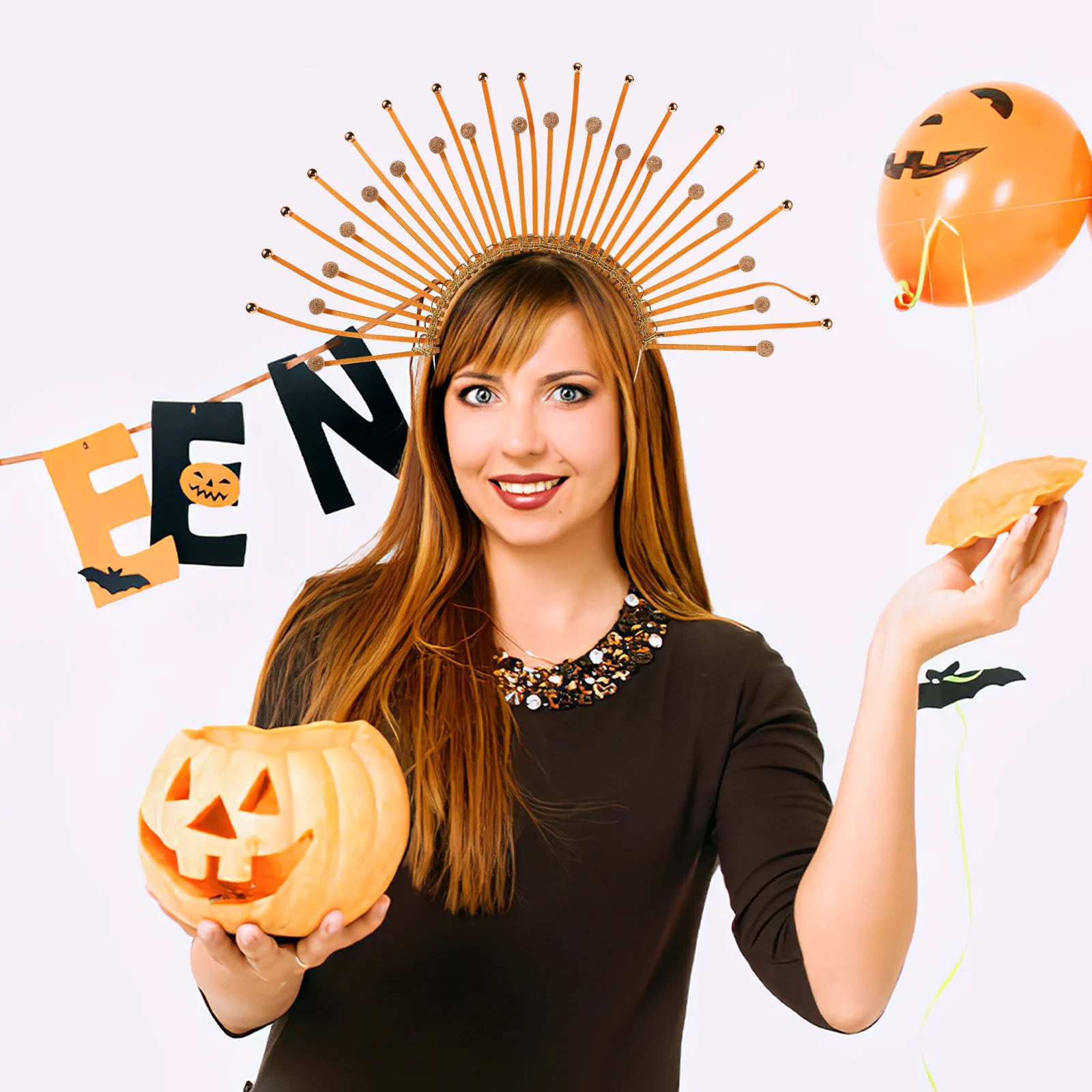 

Золотая Корона с шипами, повязка на голову с солнечными лучами, головной убор ангела, костюм для вечеринки, женские аксессуары богини, фестиваль, косплей, свадебные диадемы