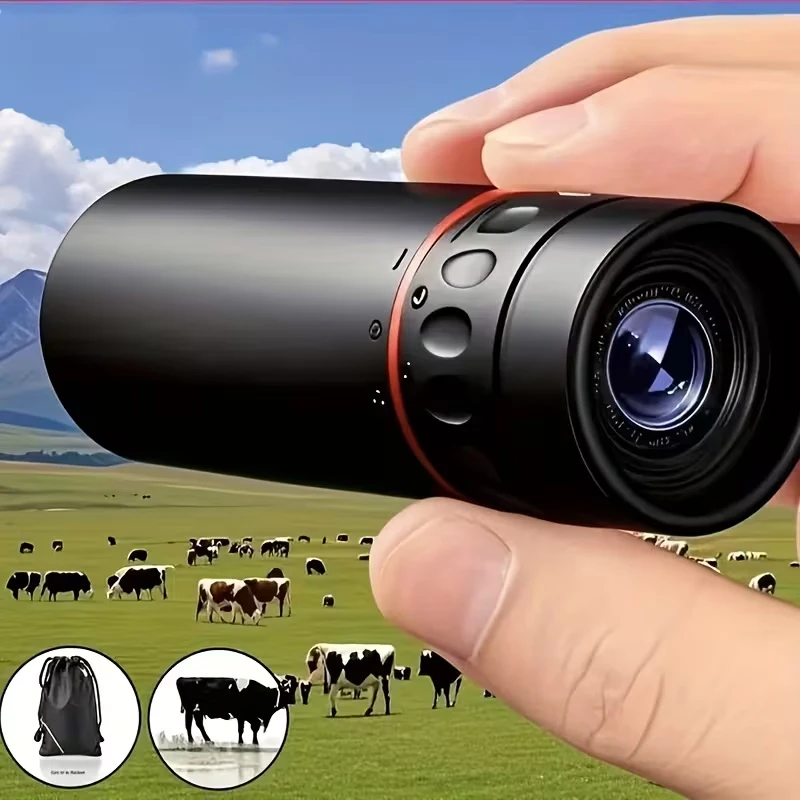 Monocular 10x25 – Monocular compacto y portátil de alta potencia para conciertos, aventuras al aire libre y camping (compatible con teléfonos inteligentes)