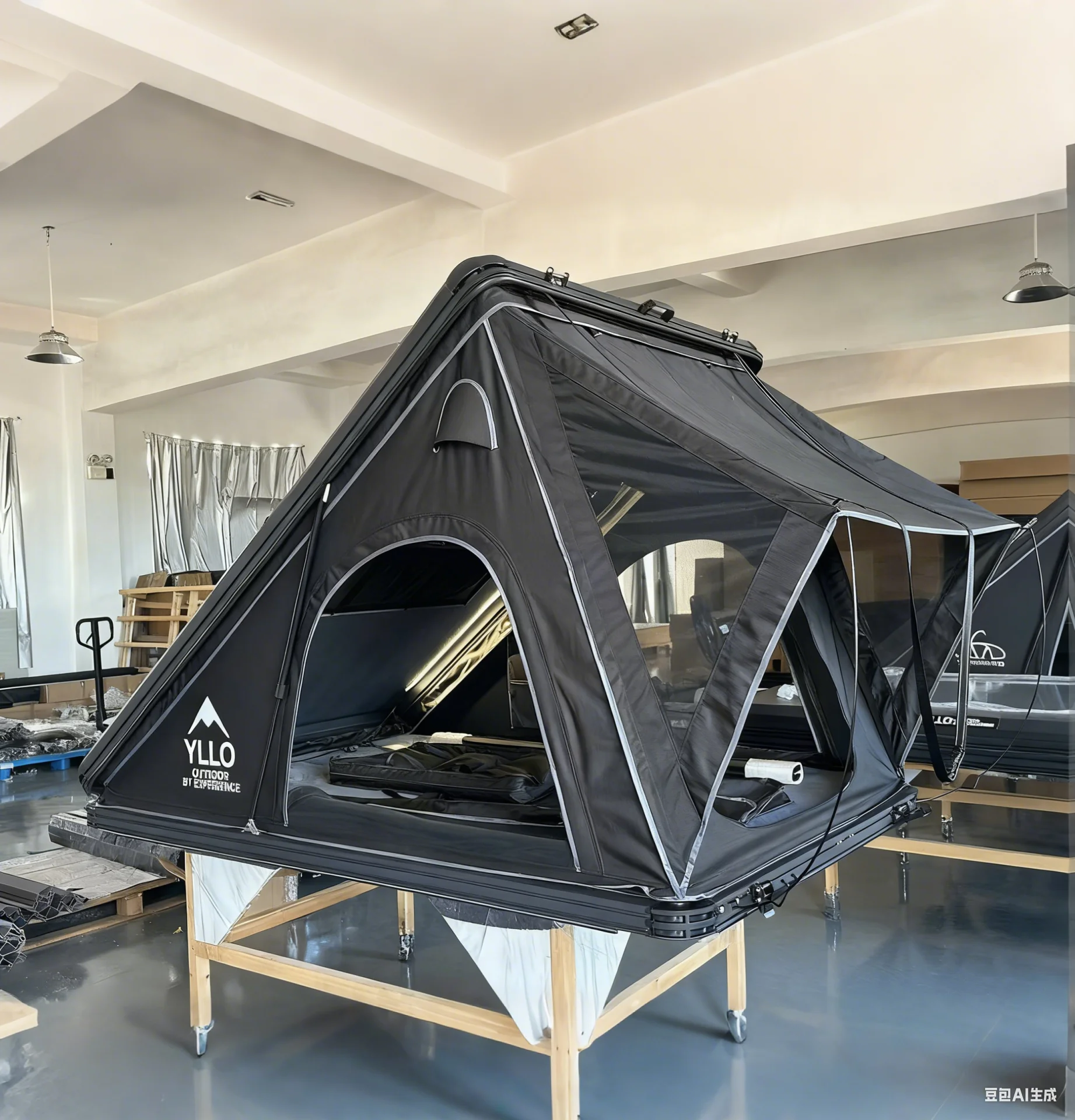 4x4 Campers Aluminum Triangle off Road Vehicle Car Canadian Rooftop Tent for Pick up,Customization