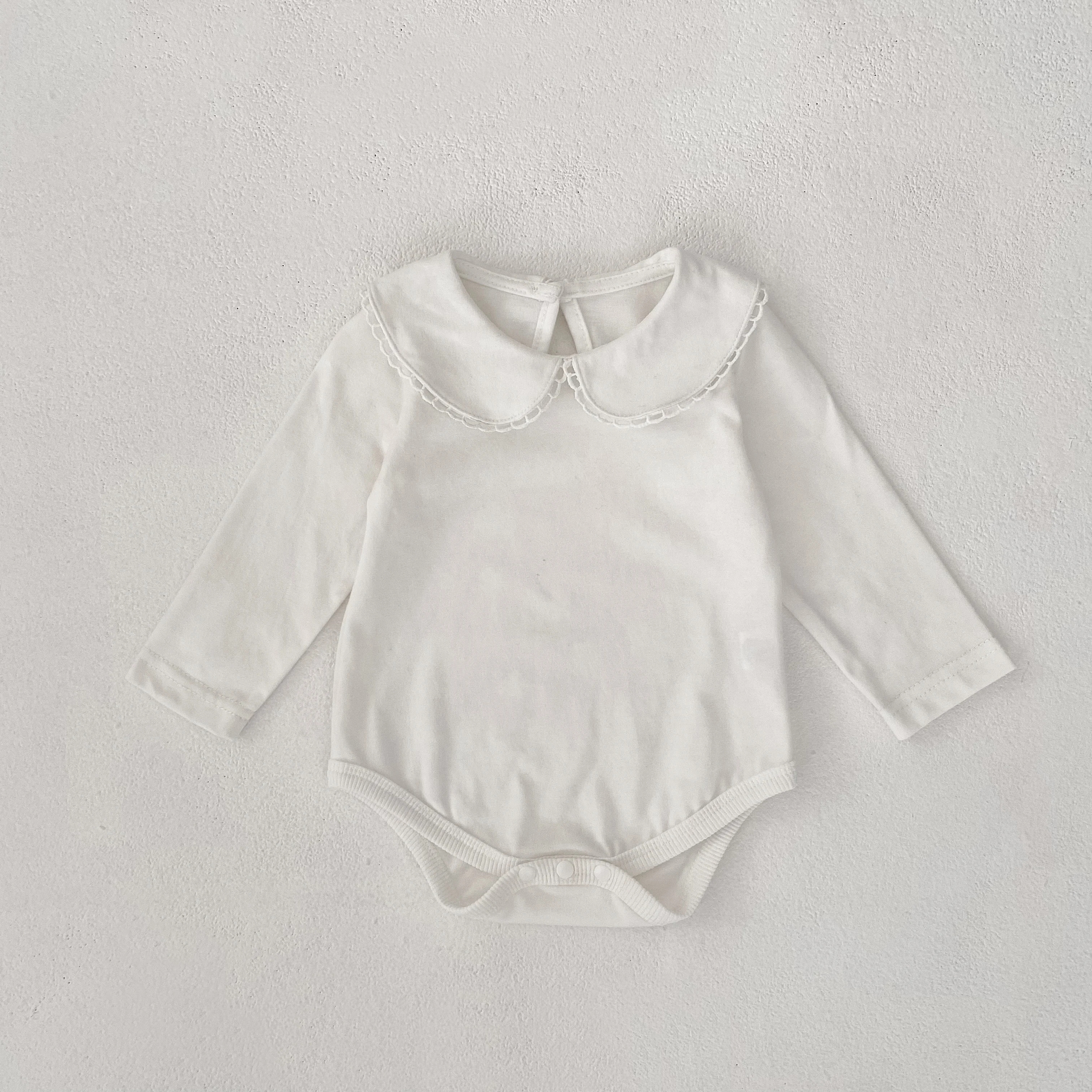 0-24M Herbst Baby Mädchen Romper Baby Mädchen Kleidung Kleinkind Neue Mädchen Spitze Kragen Strampler Baumwolle Weiß Infant baby Mädchen Overall – Detail 20