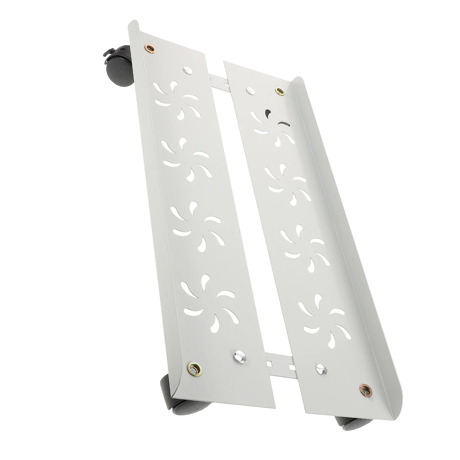 

Computer Tower Stand White Adjustable Carbon Steel Rolling Stand With Caster Wheels For Floor Pc Case Holder Mobile Cpu