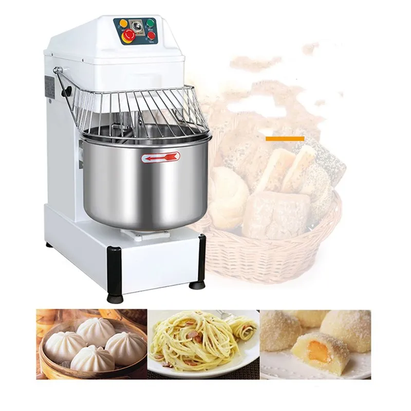 Mezclador de masa de pan comercial, máquina eléctrica mezcladora de masa, precio, venta directa del fabricante, 40L, 16KG