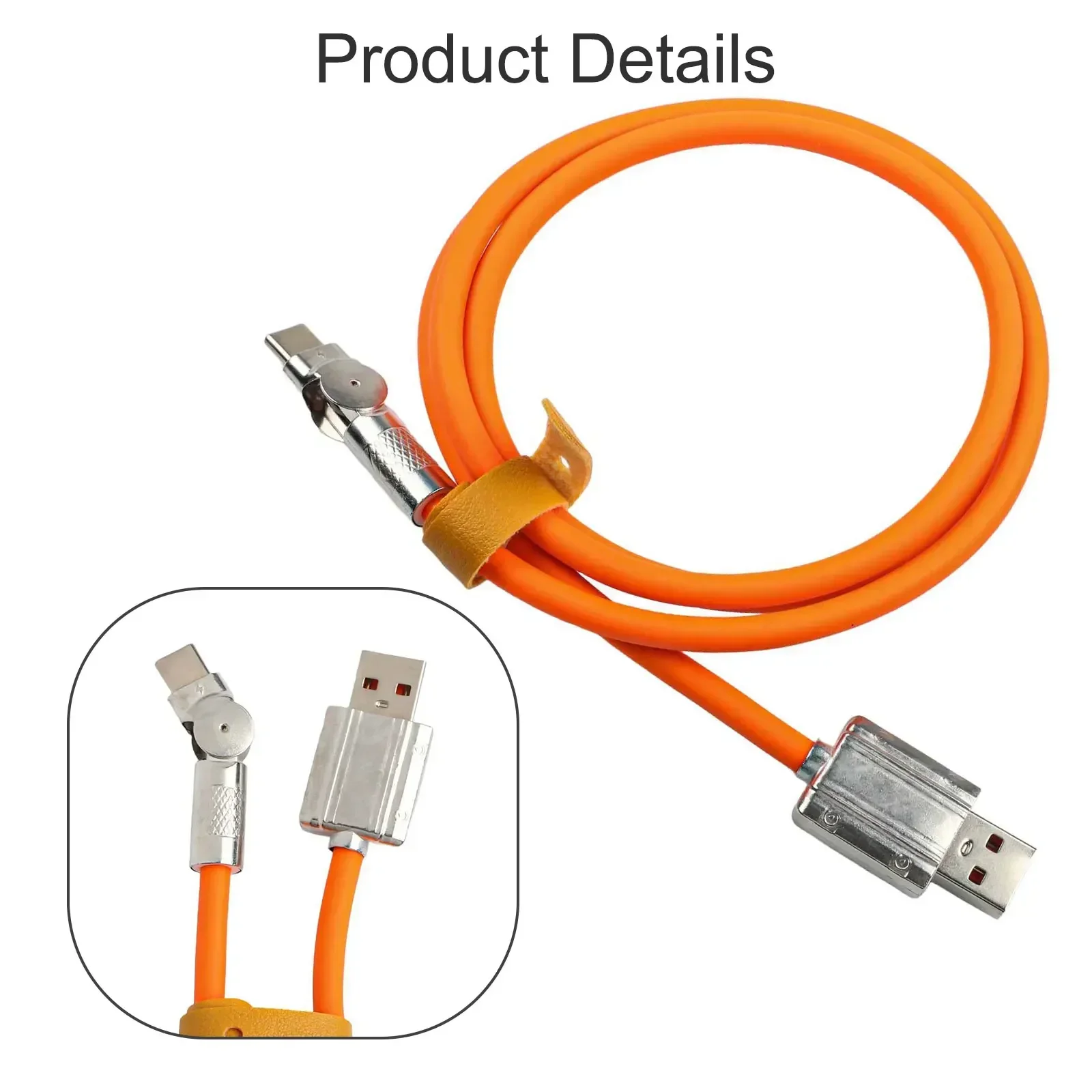 120W 7A Fast Charge USB C Cable 180 ° Rotation Liquid Silicone Cable For Xiaomi For Redmi For Honor Phone Charger
