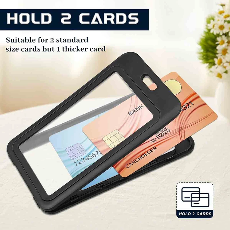 غطاء بطاقة الموضة النساء الرجال العمل اسم بطاقة شفافة حاملي أوراق الاعتماد الأعمال العمل بطاقة الهوية شارة الحبل حامل أكياس #4