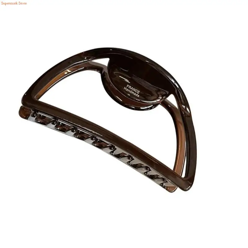 Q5WE Fashionable Acetate Hair Clip Antiskid Barrettes Modern Acetate Hair Claw