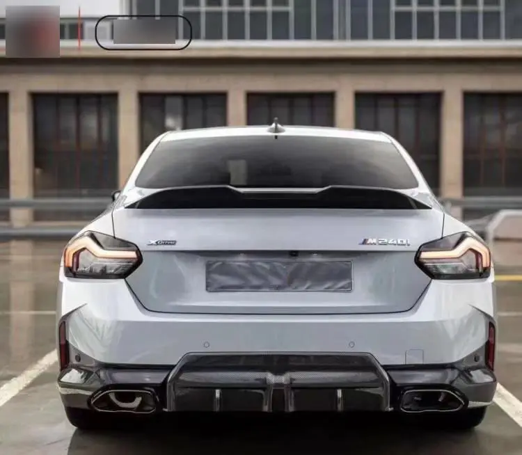 MPสไตล์คาร์บอนไฟเบอร์ด้านหลังกันชนDiffuserสําหรับBMW 2 Series G42 M240I Coupe 2021-2023,100% ทดสอบดี