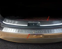 For Kia Sorento 2013-2014 stainless steel Trunk threshold guard plate anti-scratch protection decoration Car styling