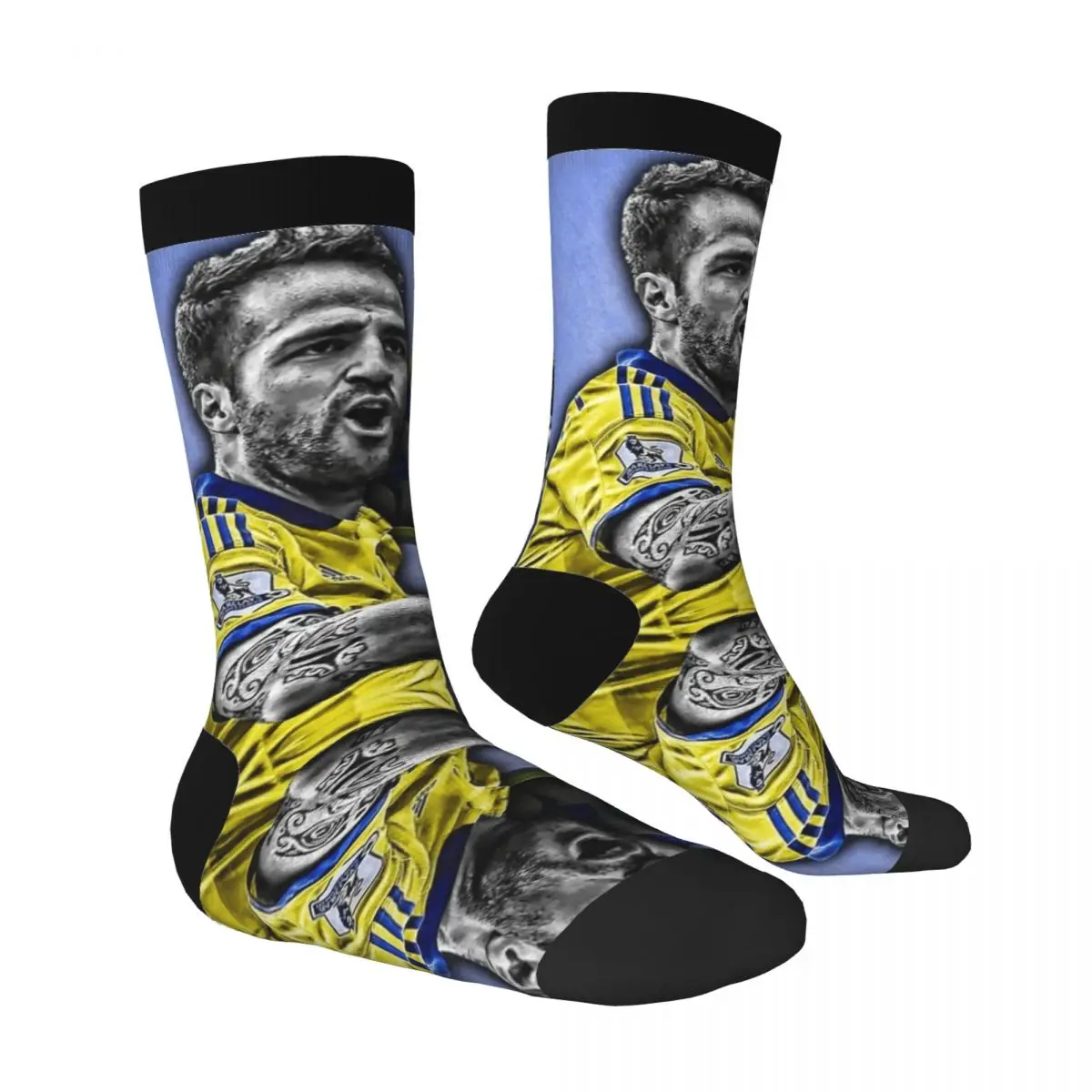 Spain 1 Fﾠbregas And Fabregas Contrast color socks Field pack Elastic Socks Humor Graphic Graphic Cool Football Player Stocking