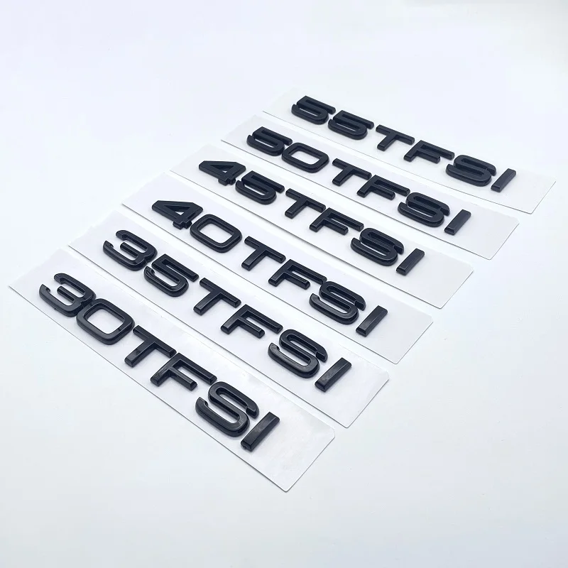 Original 3D Sticker 30 35 40 45 50 TFSI Logo Car Tail Emblem Badge Trunk Decal For Audi A3 A4 A5 A6 A7 A8 Q2 Q3 Q5 Q7 Q8 A1 S3