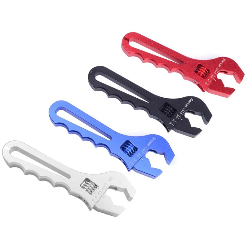 An Hose Fitting Adjustable Wrench Spanner Lightweight Aluminum 3AN-16AN Removal Wrench For Auto Part