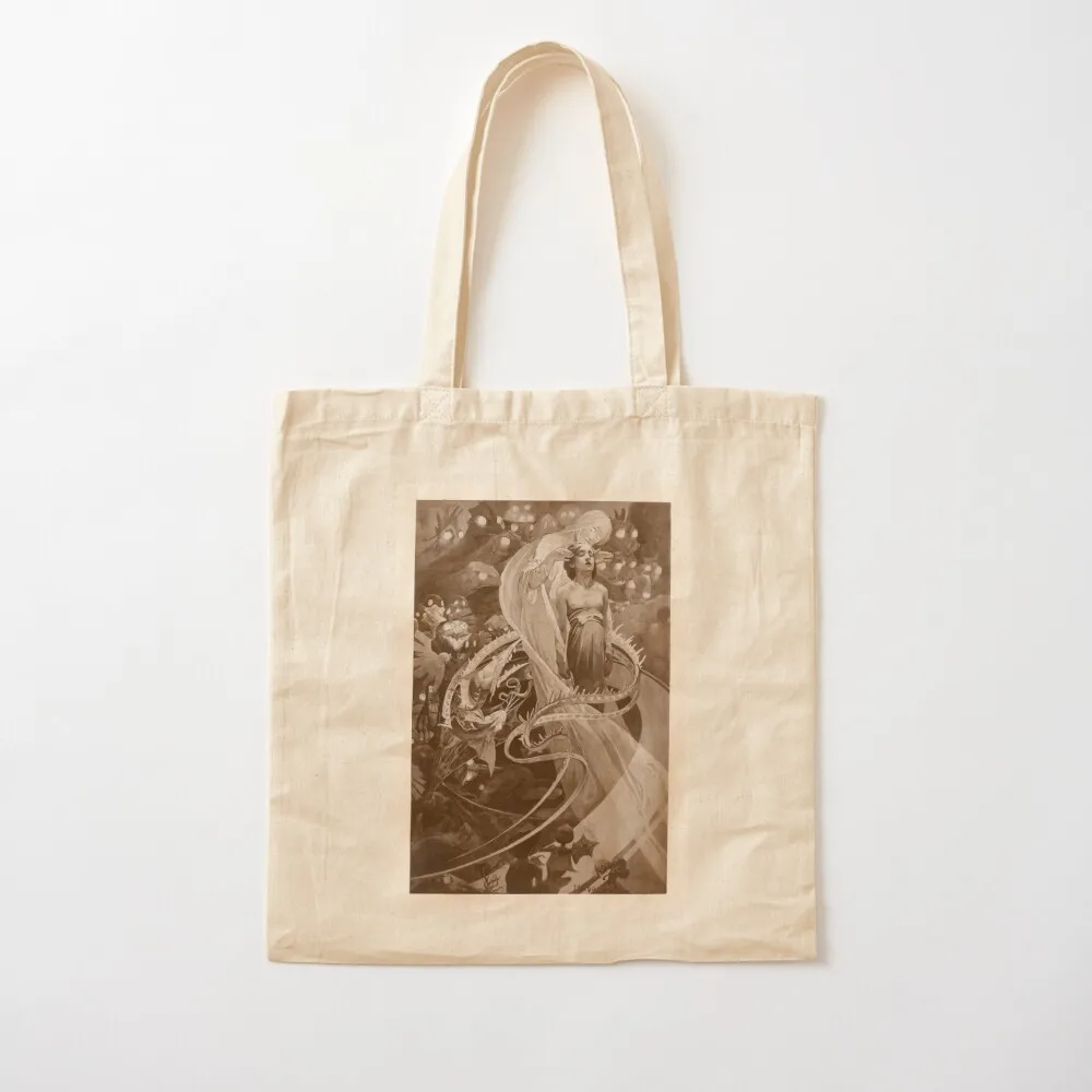 Pater Alphonse MUCHA 1899 - Black White Tote Bag Gift bag Eco bag shoping bags for women