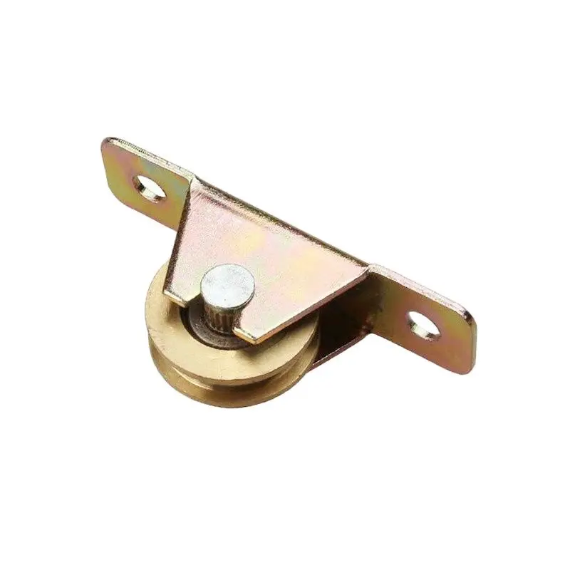 T-type Single Sliding Directional Steering Aluminum Alloy Doors and Wwindows Copper Pulley Hardware Accessories