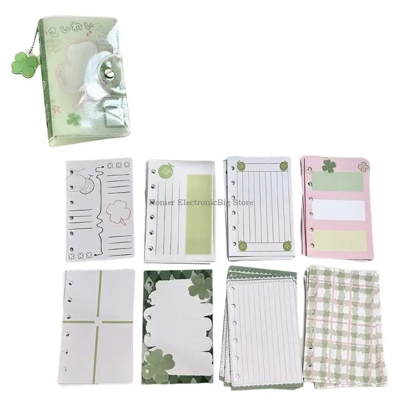 A 7 Loose-Leaf Binder Notebook Clovers Sticker Storage Book Sticker Organizers