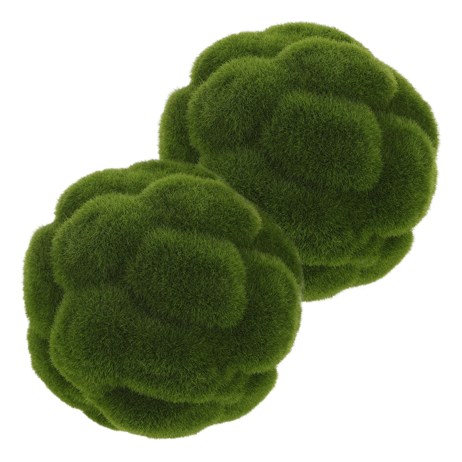 

2 Pcs Simulated Moss Artificial Plants Indoor Fake Green Decor Stone