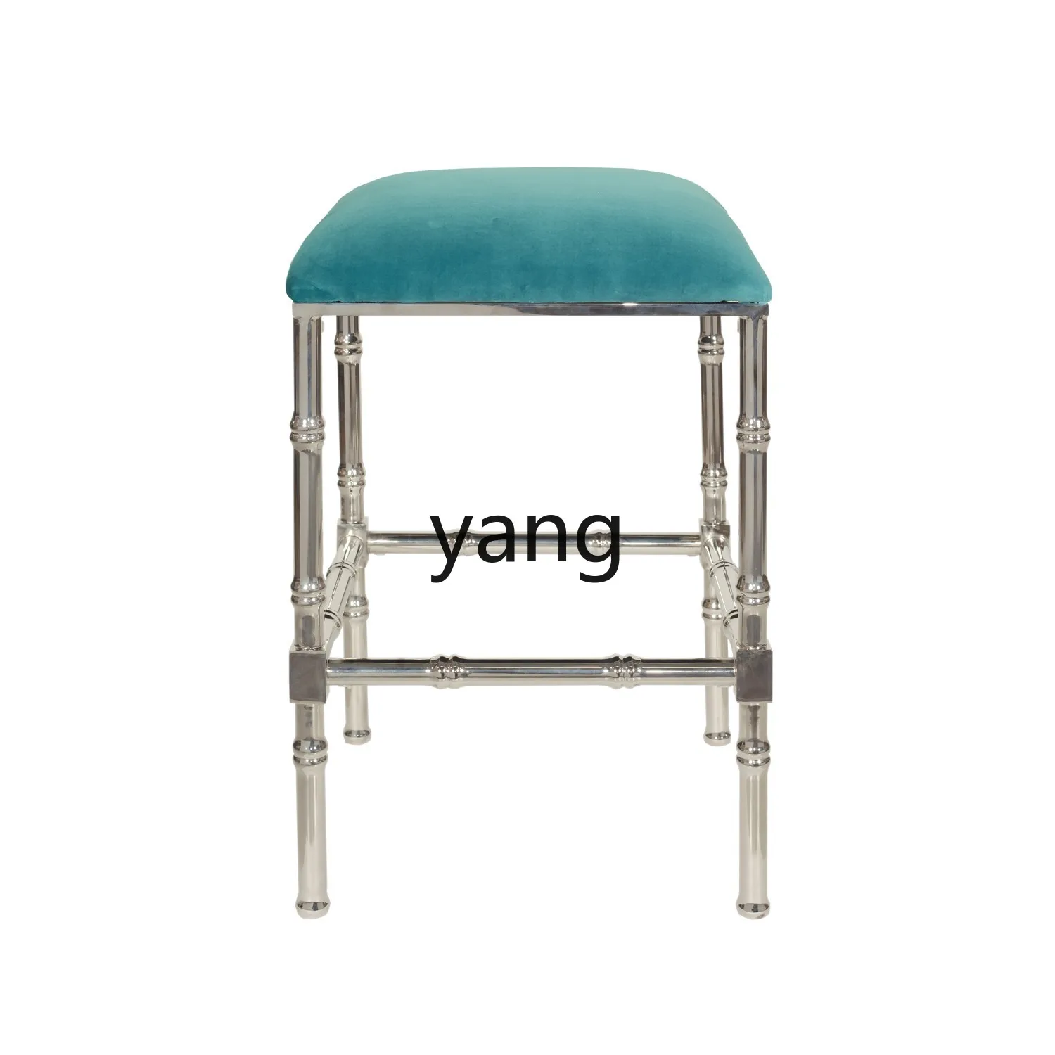 Lcx  European light luxury home creative makeup stool bedside dressing stool soft bag shoe changing stool