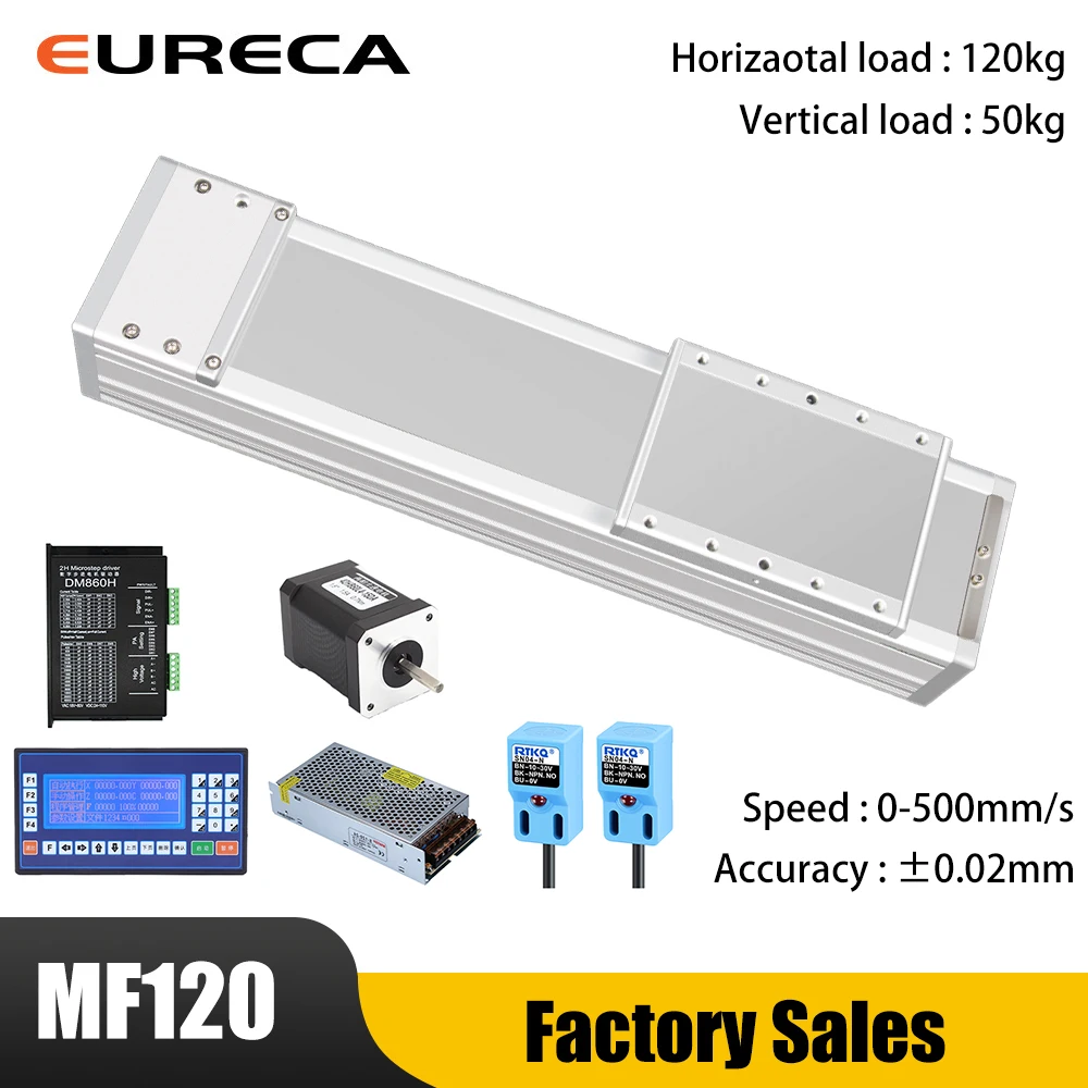 100mm Width Hearvy Duty Fully Enclosed Linear Slide Module Stage Steel Belt Sealed Cross Ball Screw High Precision Guide Rail