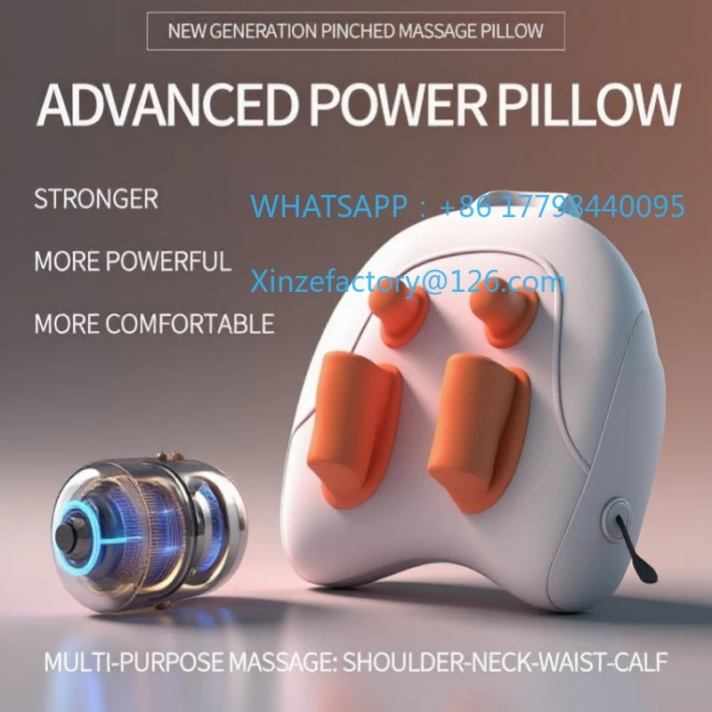 

Customizable Trapezius Massage Portable Pillow Wireless Electric Home Massager Heating Waist Neck Leg Cervical 3D Shiatsu Kneadi
