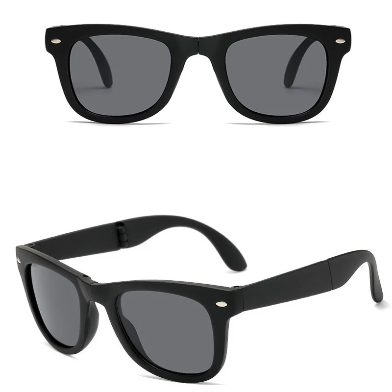 Neue Modische Faltbare Sonnenbrille für Herren Markendesigner-Brillen für Damen Faltbare Modische Quadratische Tragbare Outdoor-Sport-Sonnenbrille für Männer – Detail 4