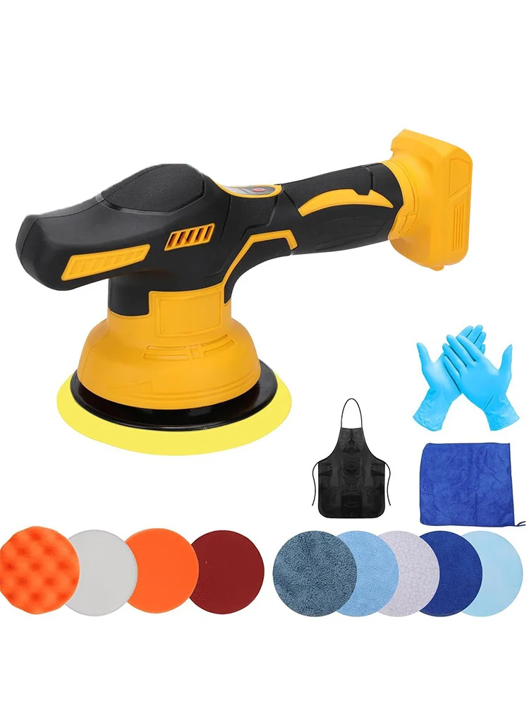 

Cordless Car Buffer Polisher 8 Gears Adjustable Auto Electric Waxing Sanding Sealing Glaze Tool Fit Makita/Dewalt 18-21V Battery