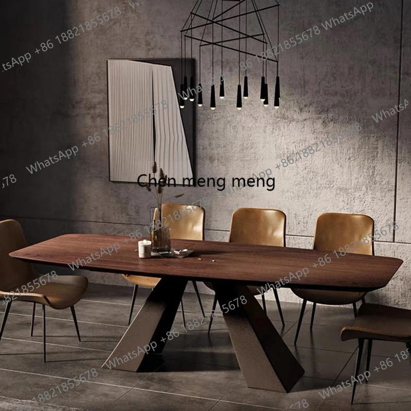 

Nordic Designer Dining Table Console Conference Mid Century Center Dining Table Office Writing Muebles Commercial Furniture