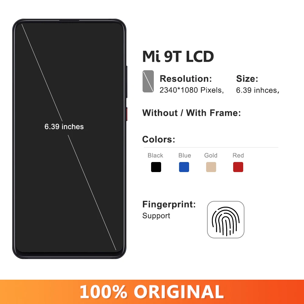 OLED For Xiaomi Mi 9T Pro / Mi 9T Lcd Display Digital Assembly Touch Screen For Redmi K20 / K20 pro Display Screen